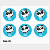 Sticker Rond Suicide Squad | Logo de Panda Purveyor (Feuille)