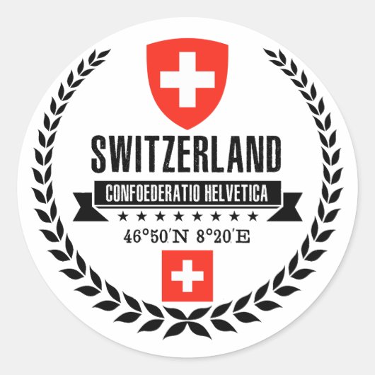 Sticker Rond Suisse (Devant)