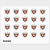 Sticker Rond Suisse (Feuille)