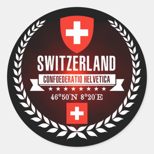 Sticker Rond Suisse (Devant)