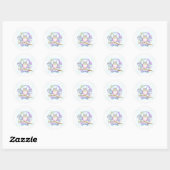 Sticker Rond Suivez vos rêves (Feuille)