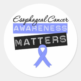 Sticker Rond Sujets oesophagiens de conscience de Cancer