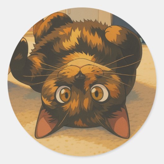 Sticker Rond Suki à l'envers (Devant)
