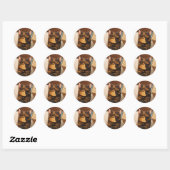 Sticker Rond Suki Smiles (Feuille)