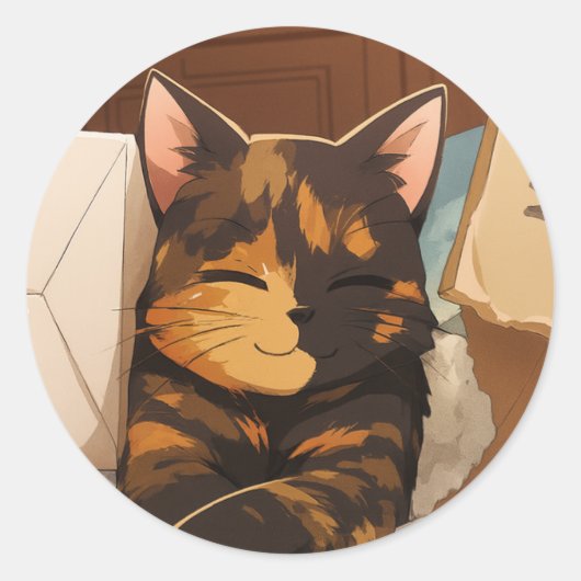 Sticker Rond Suki Sourire (Devant)