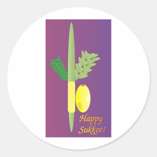 Sticker Rond Sukkot 4 min (Devant)
