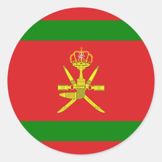 Sticker Rond Sultan D'Oman, Norvège (Devant)