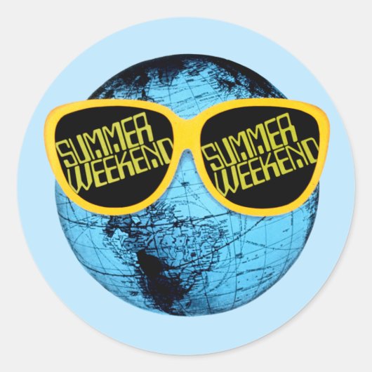 Sticker Rond  Summer Weekend - Habillage promotionnel (Devant)