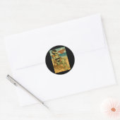 Sticker Rond Summerween Vibes Retro Beach Style gothique Tee (Enveloppe)
