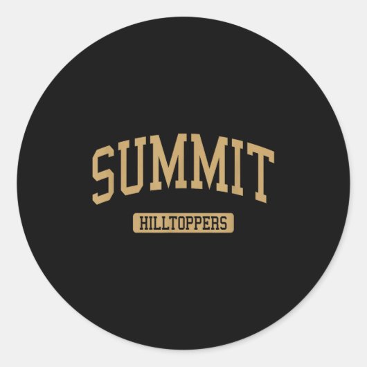 Sticker Rond Summit High School Hs Summit Nj Varsity Srts (Devant)