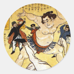 Sticker Rond Sumo