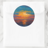 Sticker Rond Sun Down II (Sac)