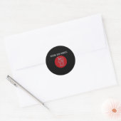 Sticker Rond Sun Kanji levant (Enveloppe)