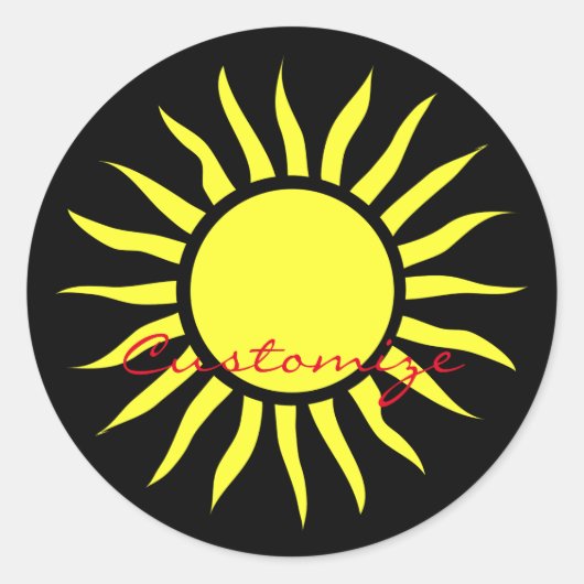 Sticker Rond Sun Thunder_Cove (Devant)