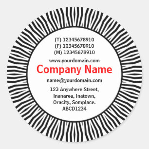 Sticker Rond SunBurst 02 Business