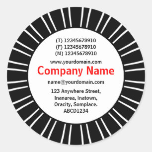Sticker Rond SunBurst 03 Business