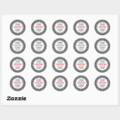 Sticker Rond SunBurst 06 Entreprise (Feuille)