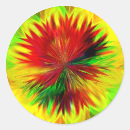 Sticker Rond Sunburst Dahlia (Devant)