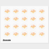 Sticker Rond Sunburst Energy (Feuille)