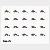Sticker Rond Sunda Pangolin (Feuille)