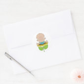 Sticker Rond Sunflower Baby Boy (Enveloppe)