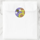 Sticker Rond Sunflower Bee (Sac)