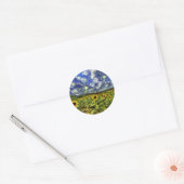 Sticker Rond Sunflower Field Van Gogh (Enveloppe)