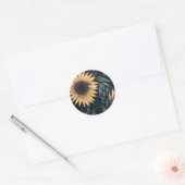 Sticker Rond Sunflower Life (Enveloppe)