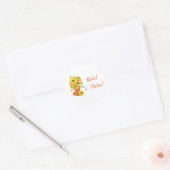 Sticker Rond Sunflower Love Mariage (Enveloppe)