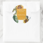 Sticker Rond Sunflower Perfume Label (Sac)