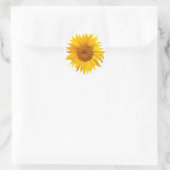 Sticker Rond Sunflower Rustique Floral Wedding Favoriser (Sac)