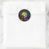 Sticker Rond Sunflower Sensibilisation sur l'autisme Be Kind Pu (Sac)