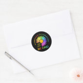 Sticker Rond Sunflower Sensibilisation sur l'autisme Be Kind Pu (Enveloppe)