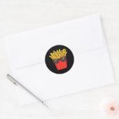 Sticker Rond Sungels de pommes de terre frites (Enveloppe)