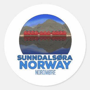 Sticker Rond Sunndalsøra Nordmøre Norvège
