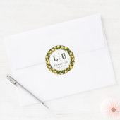 Sticker Rond Sunny Lemon Mariage (Enveloppe)