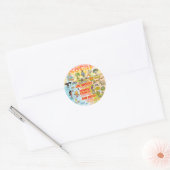 Sticker Rond Sunny SoCal (Enveloppe)