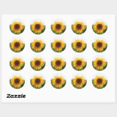 Sticker Rond Sunny Sunflower (Feuille)