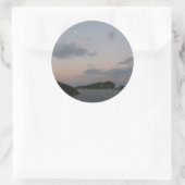 Sticker Rond Sunrise aux îles Vierges de Saint-Thomas III (Sac)