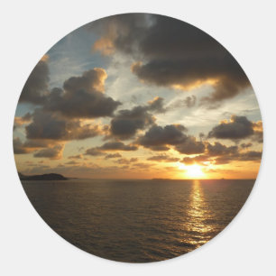Sticker Rond Sunrise aux îles Virgin