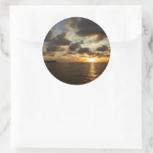 Sticker Rond Sunrise aux îles Virgin (Sac)