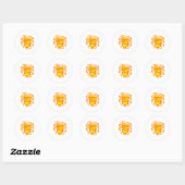 Sticker Rond Sunrise de Gorilla (Feuille)