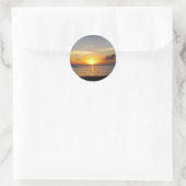 Sticker Rond Sunrise des Caraïbes (Sac)
