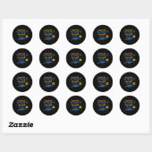 Sticker Rond Sunrise Sunburn Sunset Répétition (Feuille)