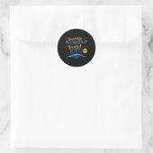 Sticker Rond Sunrise Sunburn Sunset Répétition (Sac)
