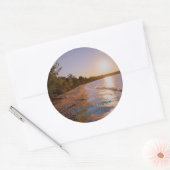 Sticker Rond Sunset de Grand Island (Enveloppe)
