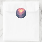 Sticker Rond Sunset Valley - (Sac)