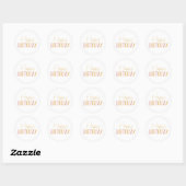 Sticker Rond Sunshine Anniversaire Bonne Anniversaire Cupcake T (Feuille)