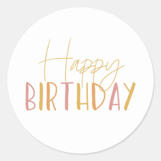 Sticker Rond Sunshine Anniversaire Bonne Anniversaire Cupcake T