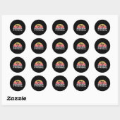 Sticker Rond Sunshine et Mahjong (Feuille)